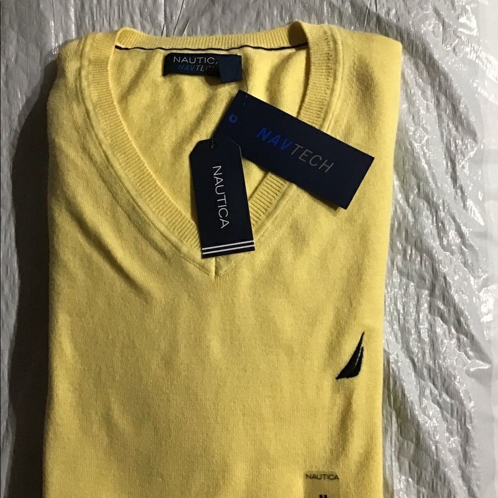 Nautica Men's Navtech V-Neck Sweater Large - Picture 13 of 15